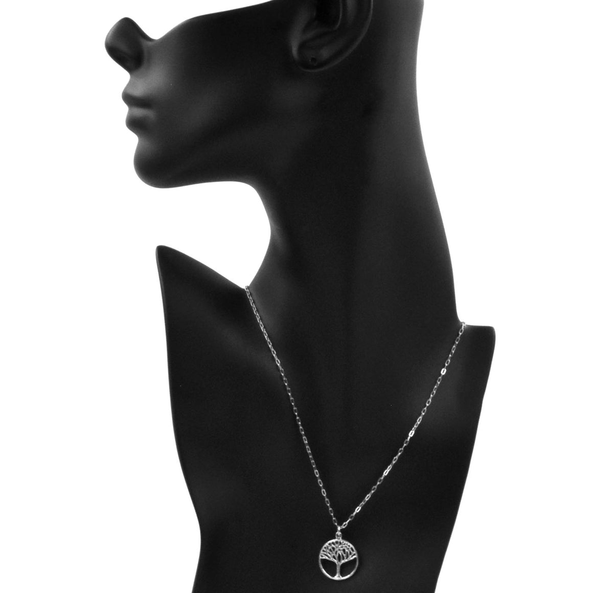 Tree of Life Necklace (Small) - Platinum Silver
