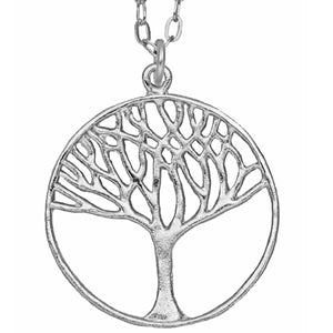 Tree of Life Necklace (Large) - Platinum Silver