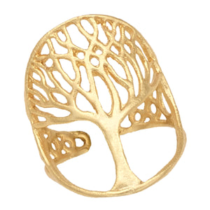 Tree of Life Ring - 24K Gold Vermeil