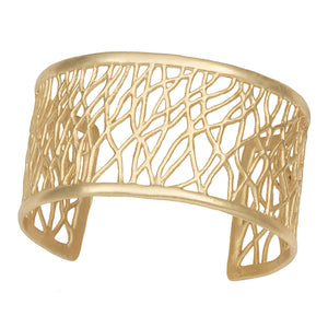 Tree of Life Branches Cuff - 24K Gold Plated