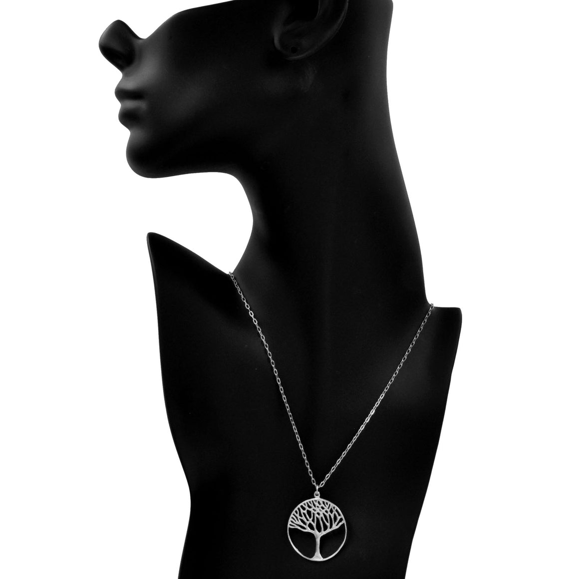 Tree of Life Necklace (Large) - Platinum Silver