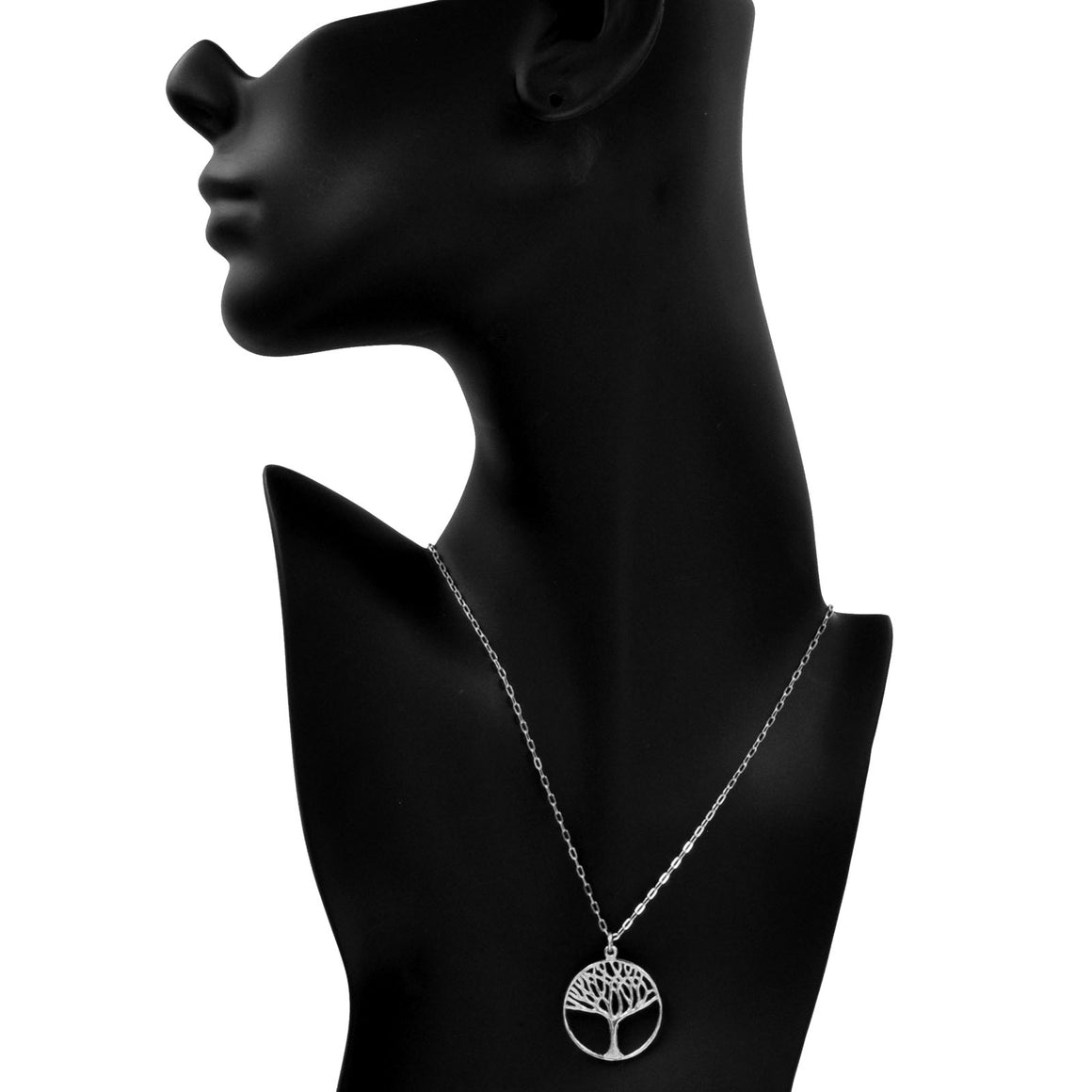 Tree of Life Necklace (Medium) - Platinum Silver