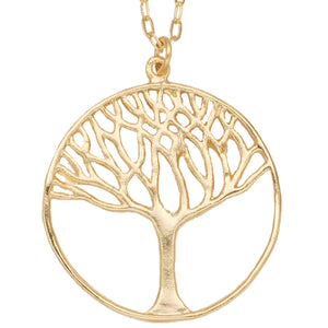 Tree of Life Necklace (Large) - 24K Gold Plated