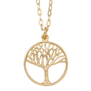 Tree of Life Necklace (Small) - 24K Gold Plated