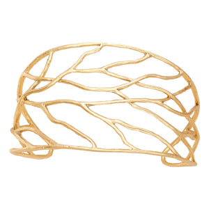 Intricate Branches Cuff - 24K Gold Plated