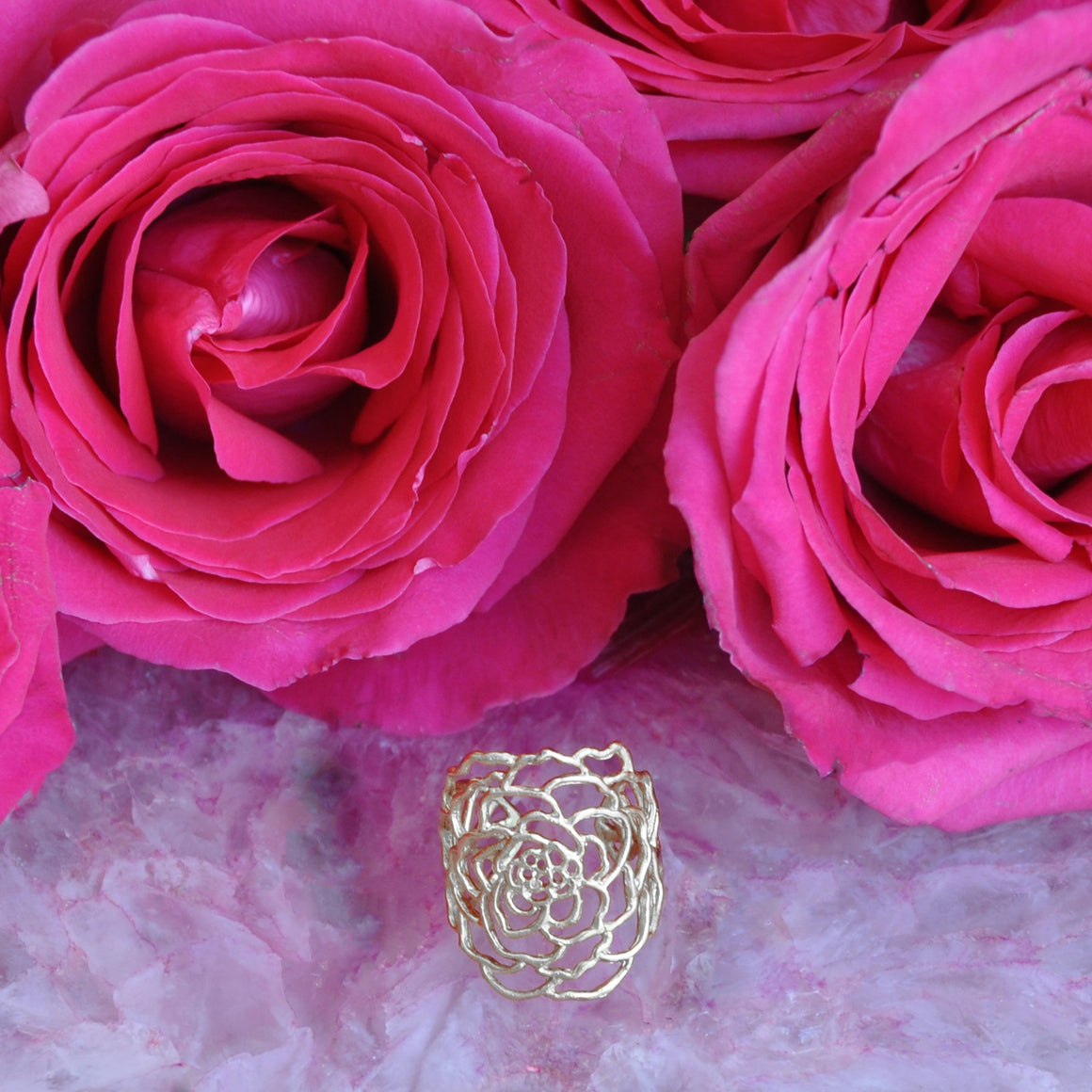 Rose Ring - Sterling Silver