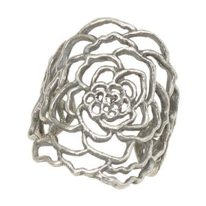 Rose Ring - Sterling Silver